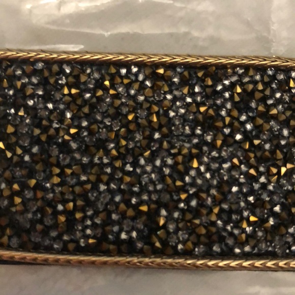 Kenneth Cole NY black gold sparkly bracelet cuff - Picture 3 of 8